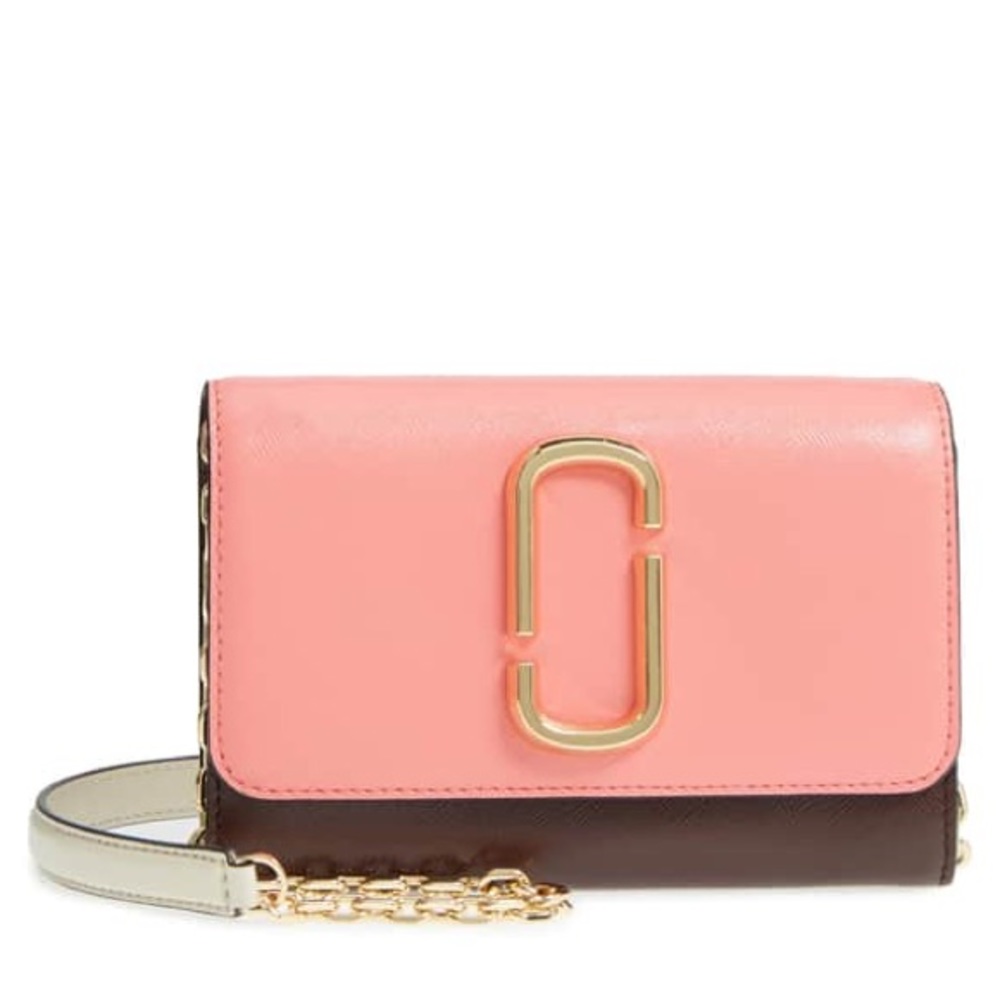 NWT MARC JACOBS Snapshot Leather Wallet on a Chain